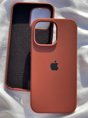 iPhone "14 Pro Max" Silicone Case "Chocolate Brown"