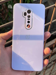 OnePlus "7 Pro/ 7T Pro/ 7T Pro McLaren" Tempered Glass "Chrome" Case - Purple