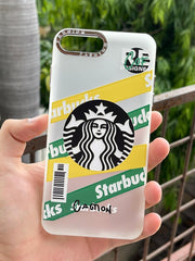 iPhone "7/8 Plus" Premium Matte "Starbucks" Case - Yellow