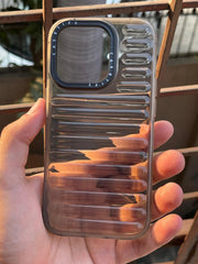 iPhone "14 Pro" Translucent Jump Style Silicone Case - Black