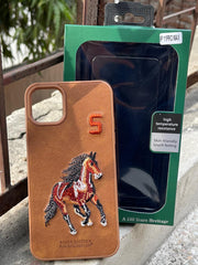 iPhone "11 Pro Max" Polo Embroidered Case - Brown