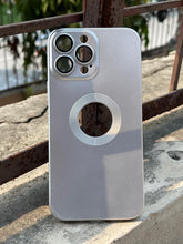 iPhone "13 Pro Max" Camera Glass Silicone Case - Silver