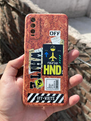 Vivo "Y20" Wood Texture Case - OffWhite