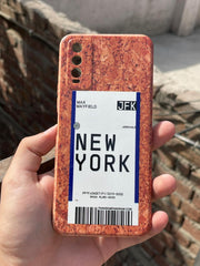 Vivo "Y20" Wood Texture Case - NewYork