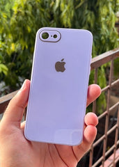 iPhone "7/8" Tempered Glass "Chrome" Case - Lilac