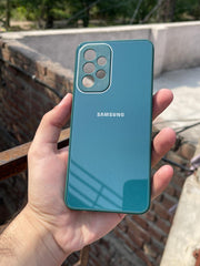 Samsung Galaxy "A33" Tempered Glass "Chrome" Case - Green