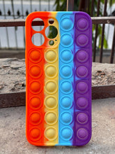 iPhone "13 Pro Max" Fidget Stress Release Pop-Up Case - Red & Purple