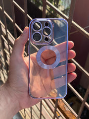 iPhone "14 Pro" Translucent Silicone "Camera Lens" Case