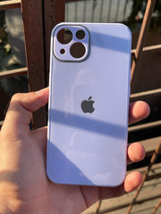 iPhone "13" Tempered Glass "Chrome" Case - Lilac