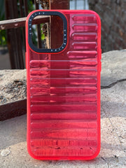 iPhone "13 Pro Max" Translucent Jump Style Silicone Case - Pink