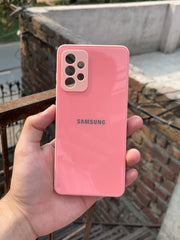 Samsung Galaxy "A72" Tempered Glass "Solid" Case - Pink