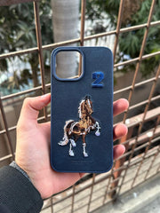 iPhone "13 Pro Max" Polo Embroidered Case - Blue