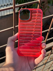 iPhone "13/14" Translucent Jump Style Silicone Case - Pink