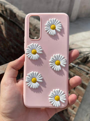 Vivo "Y20" Silicone Case Edition "Flower Back" - Pink