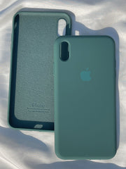 iPhone "XS Max" Silicone Case "Teal Green"