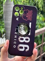 iPhone "12 Pro" Silicone "Retro" Edition Case - Purple