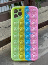 iPhone "11 Pro Max" Fidget Stress Release Pop-Up Case - Green & Pink