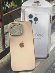 iPhone "13 Pro" Chrome Logo Case - Gold