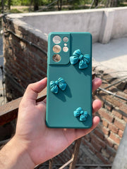 Samsung Galaxy "S21 Ultra" Silicone Case "Butterfly Back" - Green