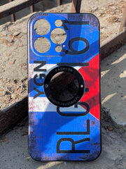 iPhone "13 Pro" Silicone "Retro" Edition Case - Blue