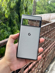 Google Pixel "6 Pro" Premium Leather Texture Case - Gray