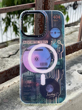 iPhone "14 Pro Max" Translucent Circuit Case - Purple