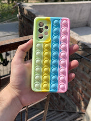 Samsung Galaxy "A52/A52s" Fidget Stress Release Pop-Up Case - Green & Pink
