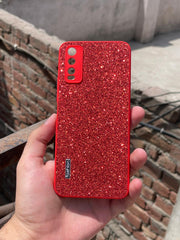 Vivo "Y20" Glitter Sparkle Case - Red