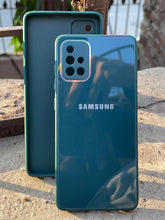 Samsung Galaxy "A71" Tempered Glass "Chrome" Case - Green