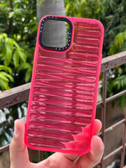 iPhone "12 Pro Max" Translucent Jump Style Silicone Case - Pink