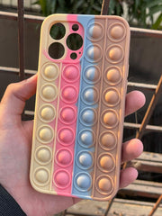 iPhone "13 Pro Max" Fidget Stress Release Pop-Up Case - Brown