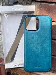 iPhone "13 Pro Max" Watson Premium Leather Case - Green
