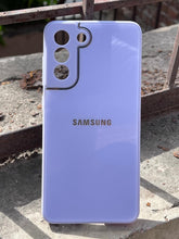 Samsung Galaxy "S21 FE" Tempered Glass "Chrome" Case - Purple