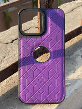 iPhone "14 Pro Max" Spigen Premium Leather Case - Purple