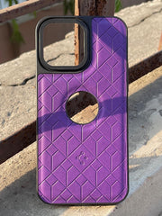 iPhone "14 Pro Max" Spigen Premium Leather Case - Purple