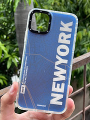 iPhone "11 Pro Max" Rainbow Translucent Shade Matte Case - NewYork