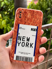 iPhone "X/XS" Wood Texture Case - NewYork