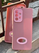 Samsung Galaxy "A53" Silicone "Holo Camera Ring" Case - Pink