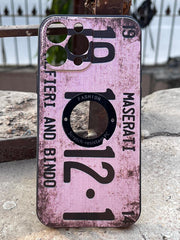 iPhone "13 Pro Max" Silicone "Retro" Edition Case - Light Purple