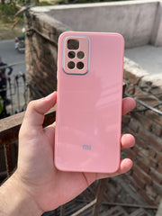 Xiaomi "Redmi 10" Tempered Glass "Chrome" Case - Pink