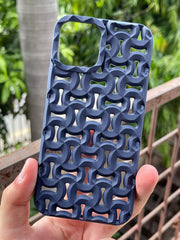iPhone "12/12 Pro" Premium Silicone "Heat Dissipation" Case - Dark Blue