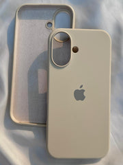 iPhone "16" Silicone Case "Cream"
