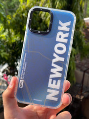 iPhone "12 Pro Max" Rainbow Translucent Shade Matte Case - NewYork