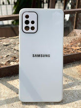 Samsung Galaxy "A51" Tempered Glass "Chrome" Case - White