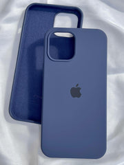 iPhone "12 Pro Max" Silicone Case "Dark Blue"