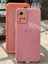 Vivo "Y33S/Y21" Tempered Glass "Chrome" Case - Pink