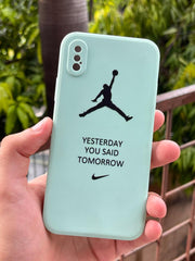 iPhone "X/XS" Silicone "Yesterday You Said Tomorrow" Case - Lime