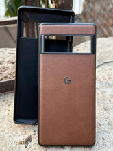 Google Pixel "6 Pro" Premium Leather Texture Case - Brown