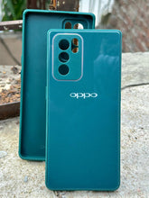 Oppo "Reno 6 Pro" Tempered Glass "Chrome" Case - Green