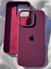 iPhone "15 Pro Max" Silicone Case "Plum"